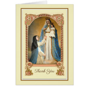 Katholische Mutter Mary Beileid Danke