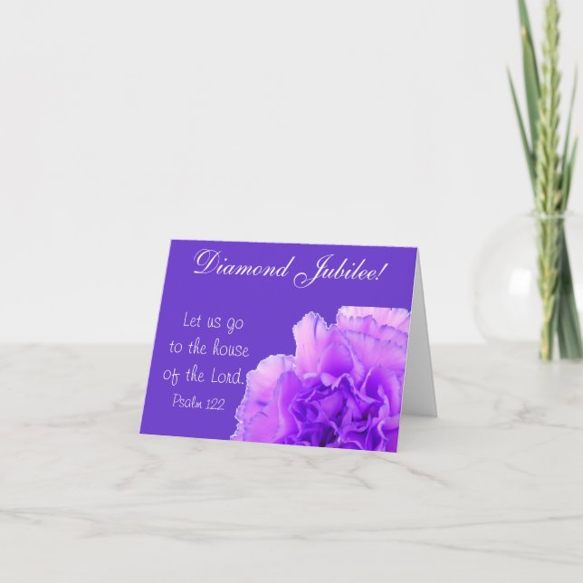 Katholische Nonnen-Jubliäum-Karte mit Blumen Karte (Vorderseite)