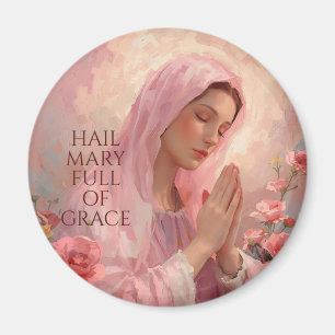 Katholische Pinke Jungfrau Maria  Magnet