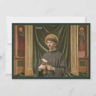 Katholische Postkarte   Saint Alcuin