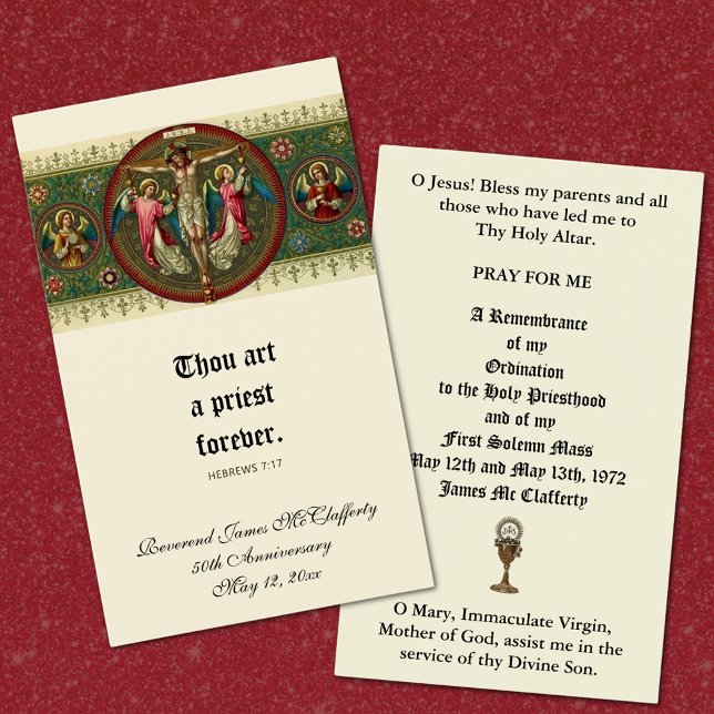 KATHOLISCHE PRIESTORDINIERUNG JAHRESHEILIGE KARTEN (Von Creator hochgeladen)