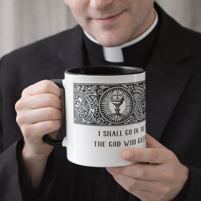 Katholische Religionspriester Zweifarbige Tasse (Von Creator hochgeladen)