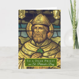 Katholische Religiöse St. Patrick's Day Bischof Karte