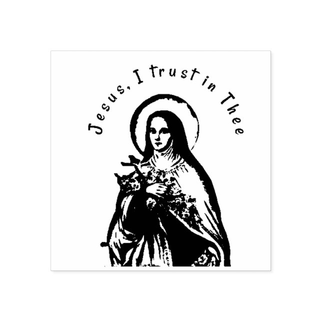 Katholische Religiöse St. Therese Carmelite Nun Gummistempel (Prägung)