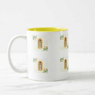 Katholische religiöse Tasse, Virgen de Guadalupe Zweifarbige Tasse