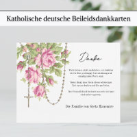 Katholische Rosen Rosenkranz Beileids- und Anteiln