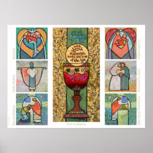 Katholische Sacraons Klassenposter Poster