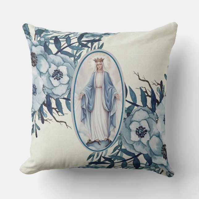 Katholische Selige Jungfrau Mary Lady of Grace Kissen (Vorderseite)