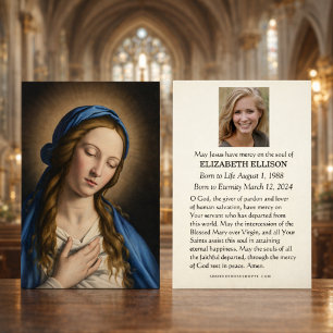 Katholische Selige Maria Madonna-Totenmesse-Gedenk