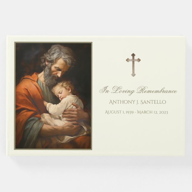 Katholische St. Joseph & Jesus Gedenkfeier Gästebuch (Vorderseite)