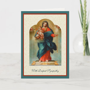 Katholische Sympathie Jungfrau Maria Jesus Schrift Karte
