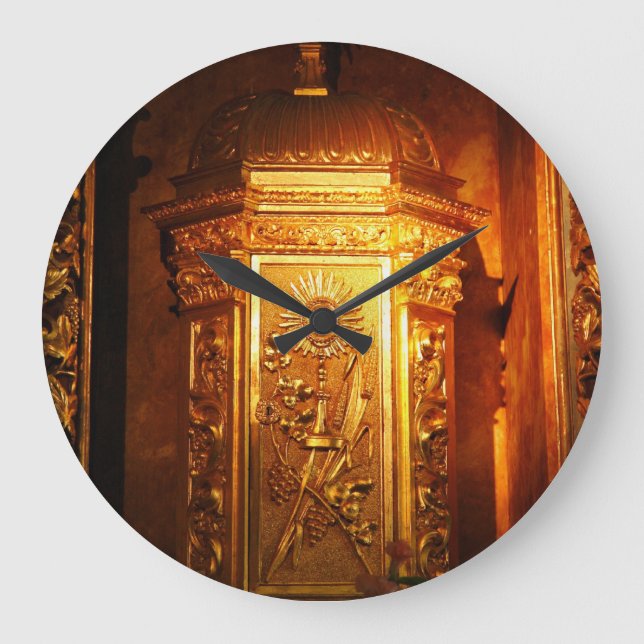 Katholische Tabernacke Große Wanduhr (Vorderseite)