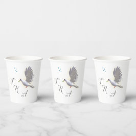 Katholische Taube und Wasser Pappbecher