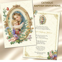 Katholische Taufe Christening gesegnete Mutter Jes