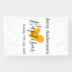 Katholische Taufe Kinder modern einfache QR minima Banner