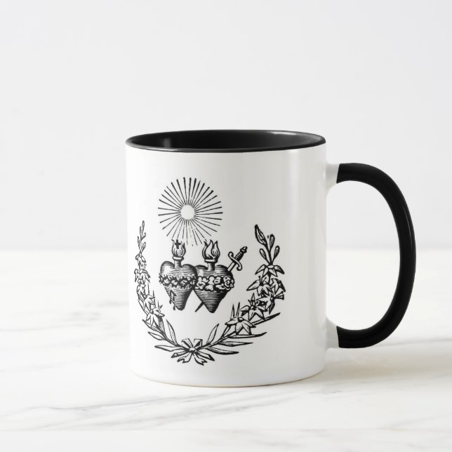 Katholische Typografie Jesus Mary Angels Tasse (Rechts)