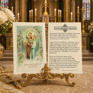 Katholische Verlobungs-Kirchliche Hochzeitskarte Visitenkarte
