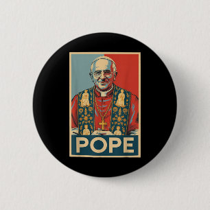 Katholische Wahl Papst Leo Xiv Christlicher Papst  Button