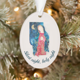 Katholische Weihnachten 2022 Stille Nacht gesegnet Ornament