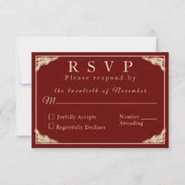 Katholische Winter-Hochzeitskarte RSVP Karte