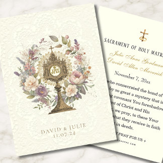 Katholischer Blumenmonstranz Hochzeit der Heiligen