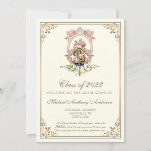 Katholischer Eleganter Religiöser Marian-Abschluss Einladung