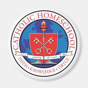 Katholischer Homeschool Wappen-Magnet Magnet