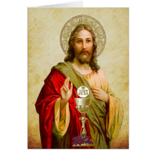 Katholischer Jesus Erste Kommune Chalice Host