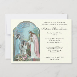 Katholischer Jesus Erste Kommunion Einladungen