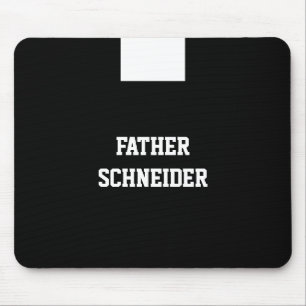 Katholischer Priester Black Clergy Collar Religiö Mousepad