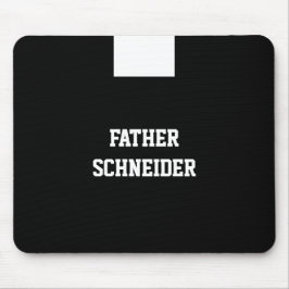 Katholischer Priester Black Clergy Collar Religiös Mousepad