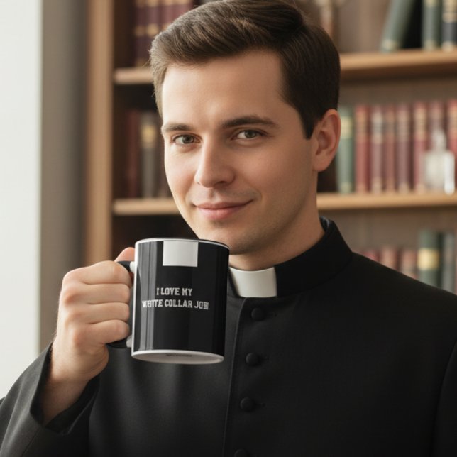 Katholischer Priester Black Clergy Collar Religiös Tasse (Von Creator hochgeladen)