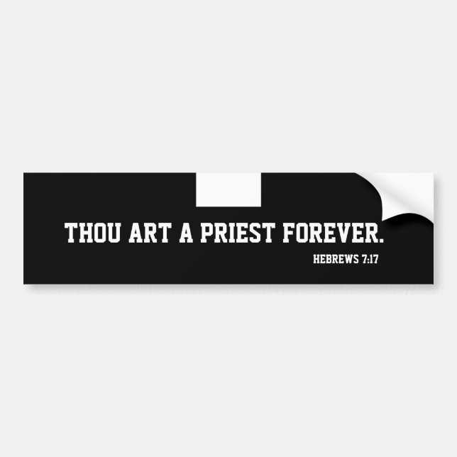 Katholischer Priester Clergy Religiöse Schrift Autoaufkleber (Vorne)