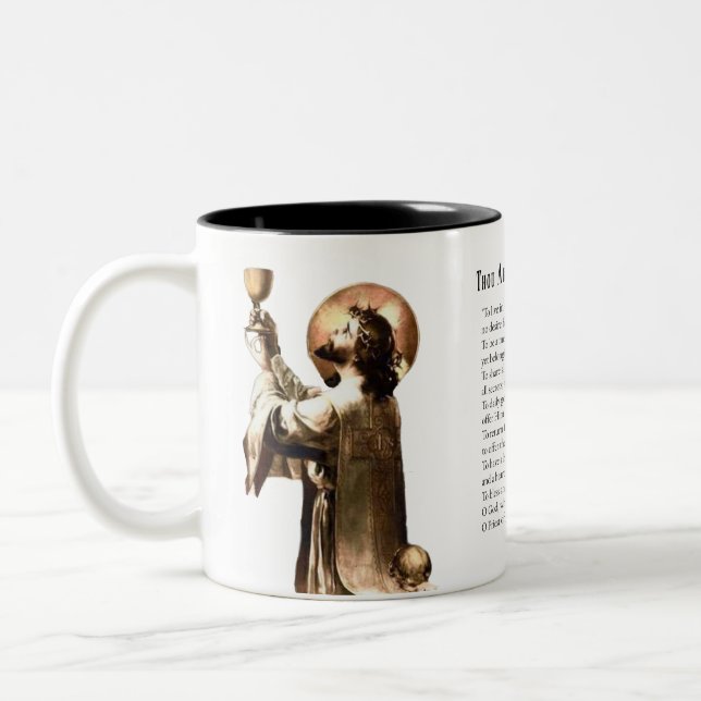 Katholischer Priester Gedicht Gedicht Religiöse Je Zweifarbige Tasse (Links)