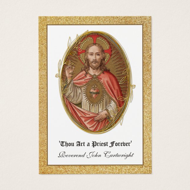 KATHOLISCHER PRIESTER JAHRESORDINIERUNG HOLY CARDS (Vorderseite)