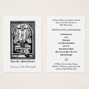 KATHOLISCHER PRIESTER JAHRESORDINIERUNG HOLY CARDS
