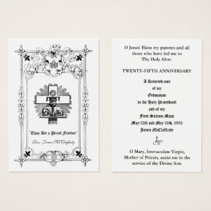 KATHOLISCHER PRIESTER JAHRESORDINIERUNG HOLY CARDS