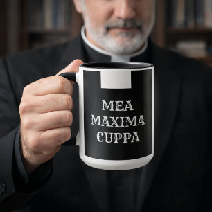 Katholischer Priester White Collar LatinMea Cup Tasse