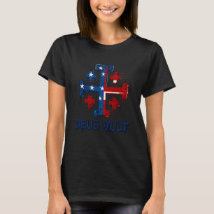 Katholischer Ritter Templer Kreuzritter Kreuz Amer T-Shirt