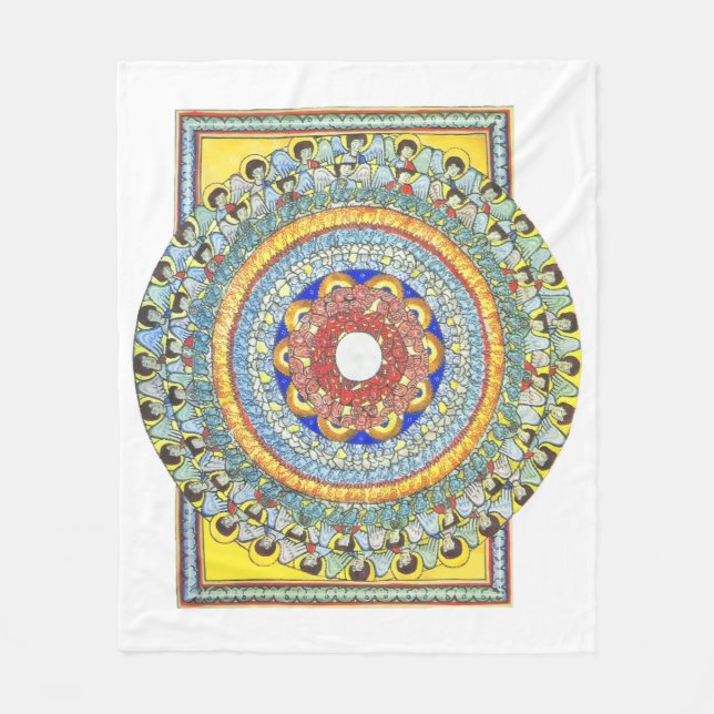 Katholischer Teppich - Kunst von St. Hildegard Fleecedecke (Vorderseite)