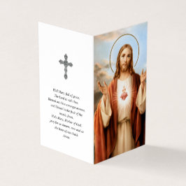 Katholisches Gebet kardiert | heiliges Herz Jesus Visitenkarten