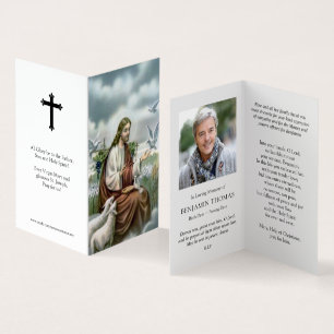 Katholisches Gebet kardiert   Jesus mit Tauben