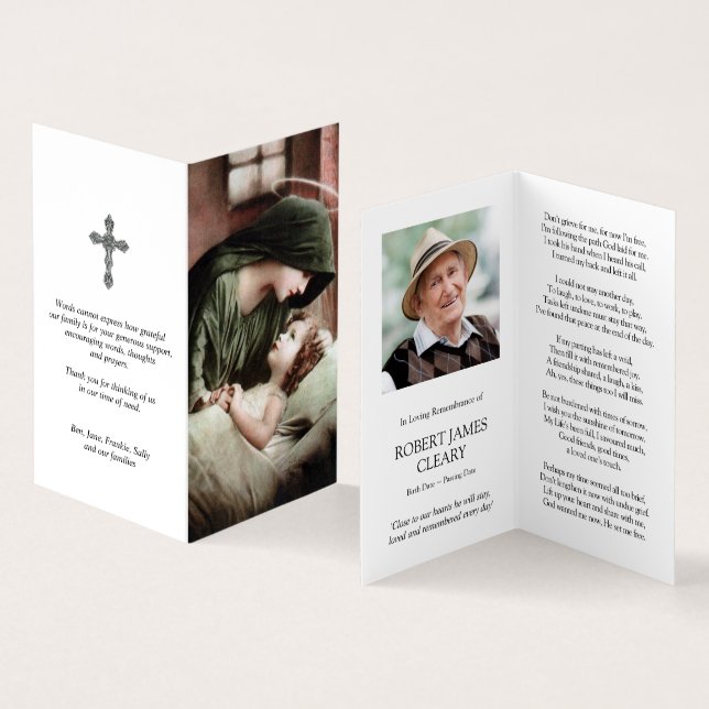 Katholisches Gebet kardiert | Mutter Mary Visitenkarten (Innenseite und Außenseite)
