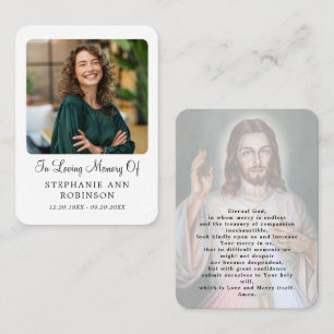 Katholisches Göttliches Erbarmen Jesus-Totenamt Ge Visitenkarte