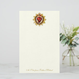 Katholisches Heiliges Herz Jesus Religiös Briefpapier