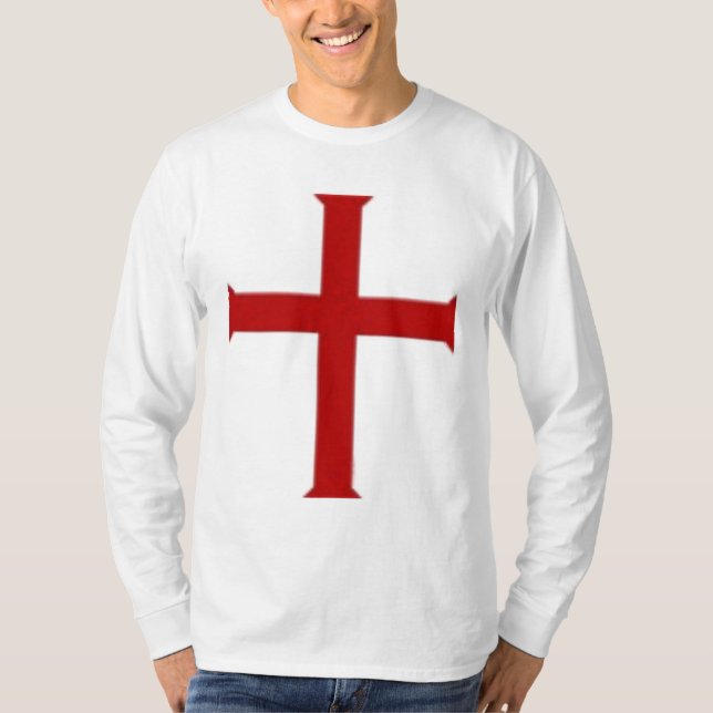 Katholisches Kreuzfahrer-Shirt T-Shirt (Vorderseite)