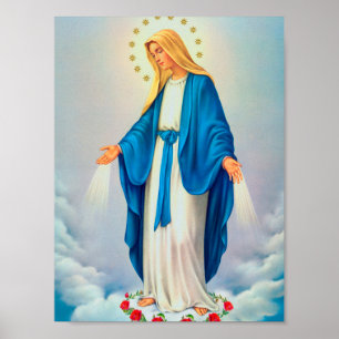 Katholisches Poster Unsere Liebe Frau Unbefleckte