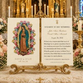 Katholisches Rosenhochzeitsgebet Guadalupe