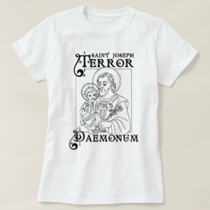 Katholisches Shirt St. Joseph Terror von Dämonen