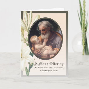 Katholisches St. Joseph Jesus Sympathie-Messe-Ange Karte